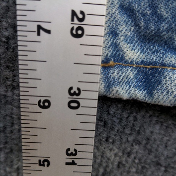 Carhartt Men's Jeans Solid Blue 36x30 Stone Wash Denim 5-Pocket - Picture 12 of 12